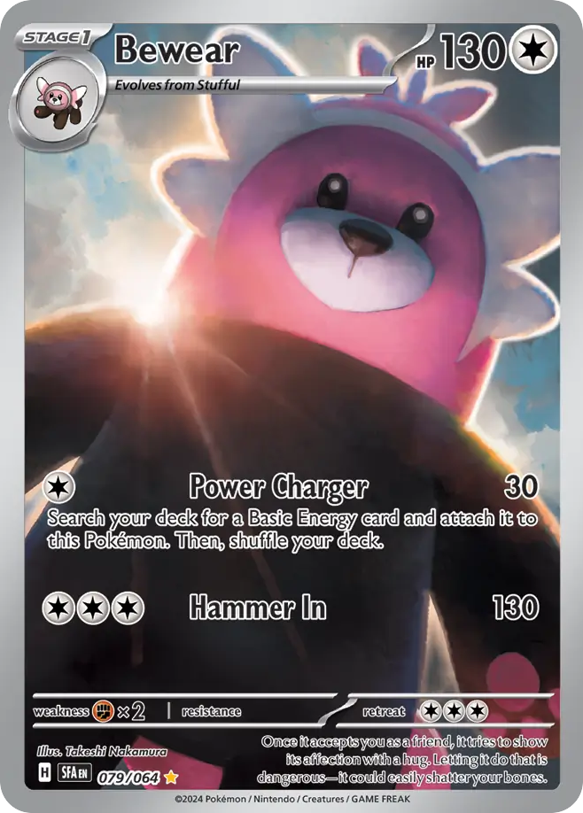 Bewear 079/064 Illustration Rare Shrouded Fable Pokemon Holo Near Mint