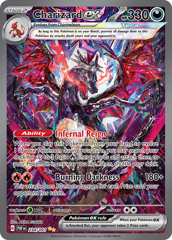 Charizard ex 234/091 Special Illustration Rare Paldean Fates Pokemon Holo NM