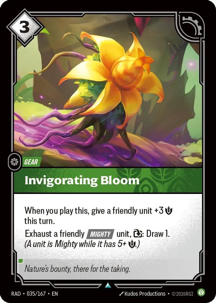 Invigorating Bloom 035/167 Uncommon Radiance Riftbound Near Mint