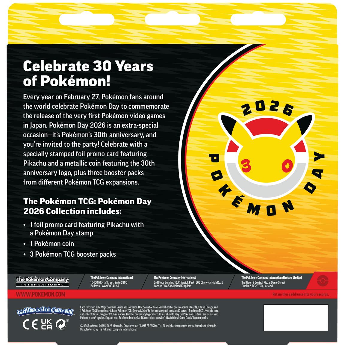 Mega Evolutions Pokemon Day 2026 Collection