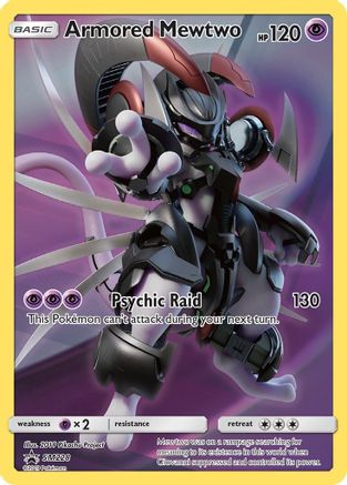 Armored Mewtwo - SM228 Holo Promo Sun & Moon Promo Pokemon Lightly Played