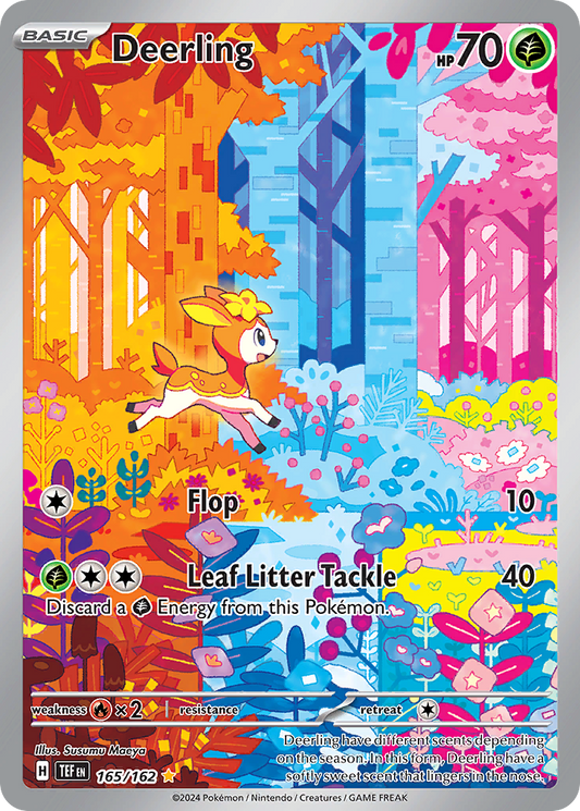 Deerling 165/162 Illustration Rare Temporal Forces Pokemon Holo Near Mint