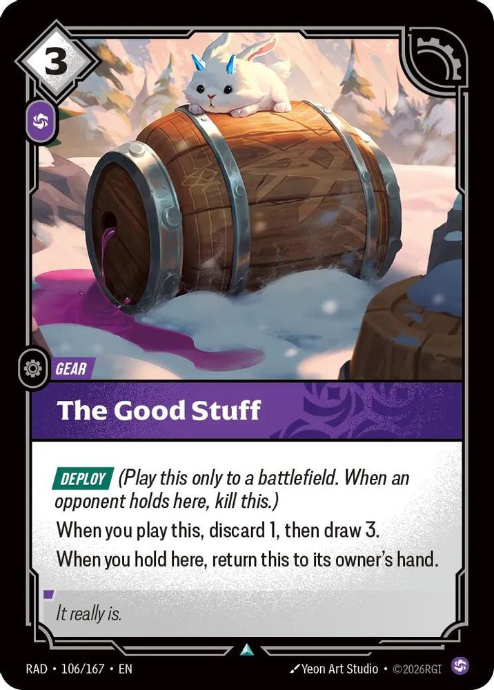 The Good Stuff 106/167 Uncommon Radiance Riftbound Near Mint