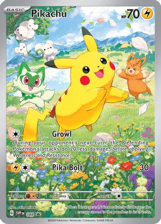 Pikachu 088 Holo Promo Scarlet & Violet Promo Pokemon Near Mint