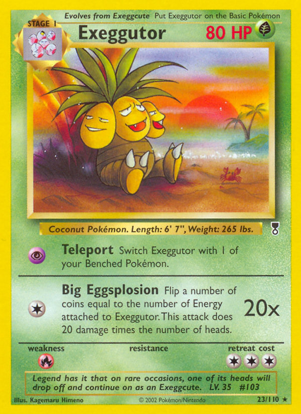 Exeggutor 23/110 Rare Legendary Collection Pokemon Reverse Holo Lightly Played