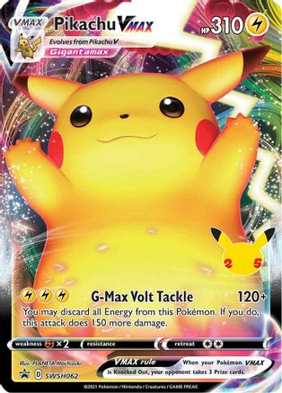 Pikachu VMAX SWSH062 Holo Promo Sword & Shield Promo Pokemon Near Mint