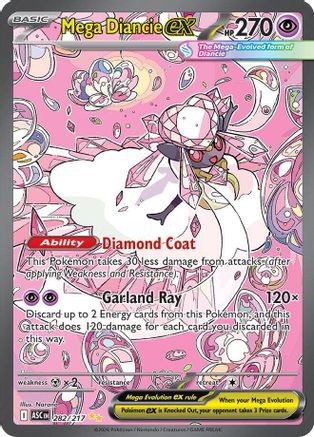 Mega Diancie ex 282/217 Special Illustration Rare Ascended Heroes Pokemon NM