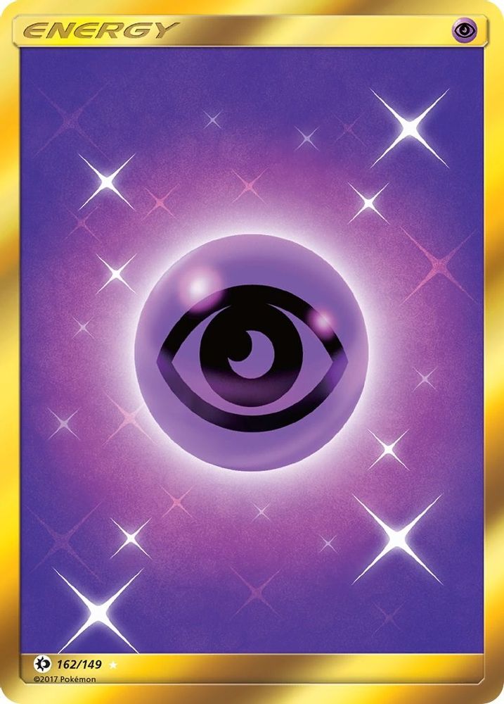 Psychic Energy (Secret) 162/149 Holo Secret Rare SM Base Set Pokemon Near Mint