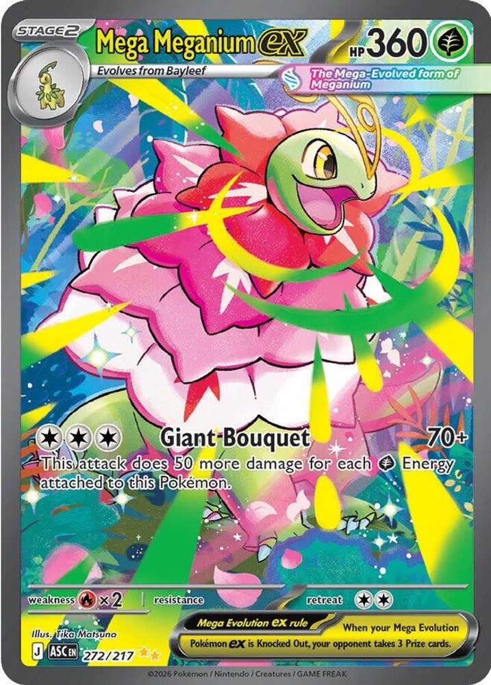 Mega Meganium ex 272/217 Ascended Heroes Pokemon Holo NM