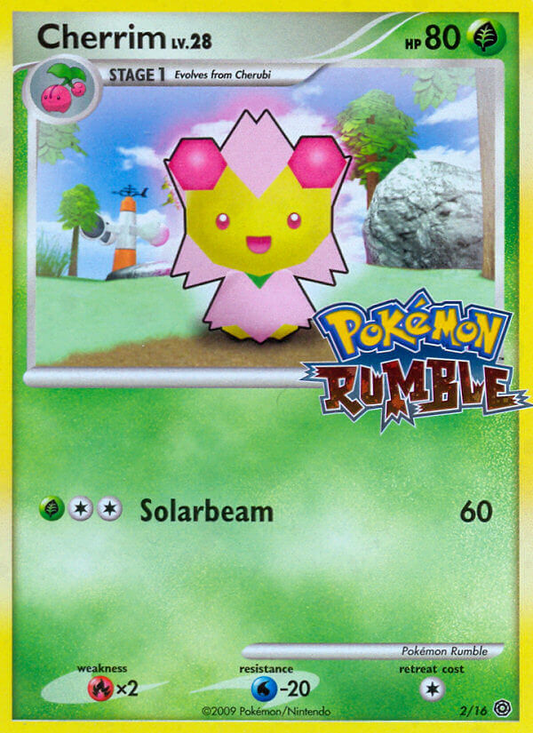 Cherrim 2/16 Pokemon Rumble Pokemon Lightly Played