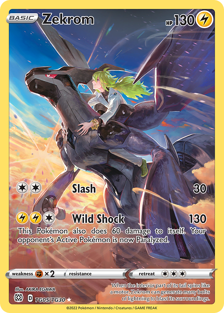 Zekrom TG05/TG30 Holo Brilliant Stars Trainer Gallery Pokemon NM