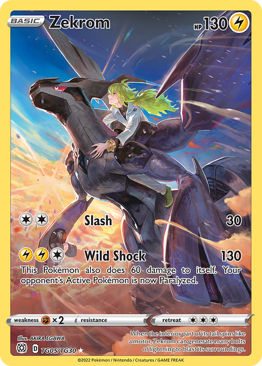 Zekrom TG05/TG30 Holo Brilliant Stars Trainer Gallery Pokemon NM