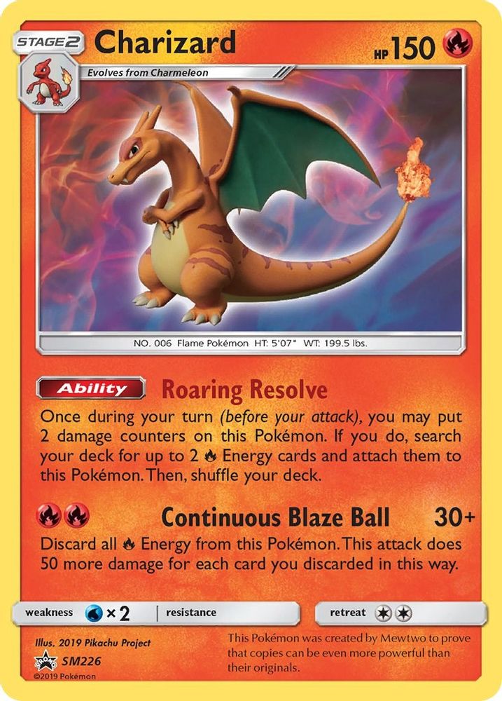 Charizard - SM226 Holo Promo Sun & Moon Promo Pokemon Lightly Played