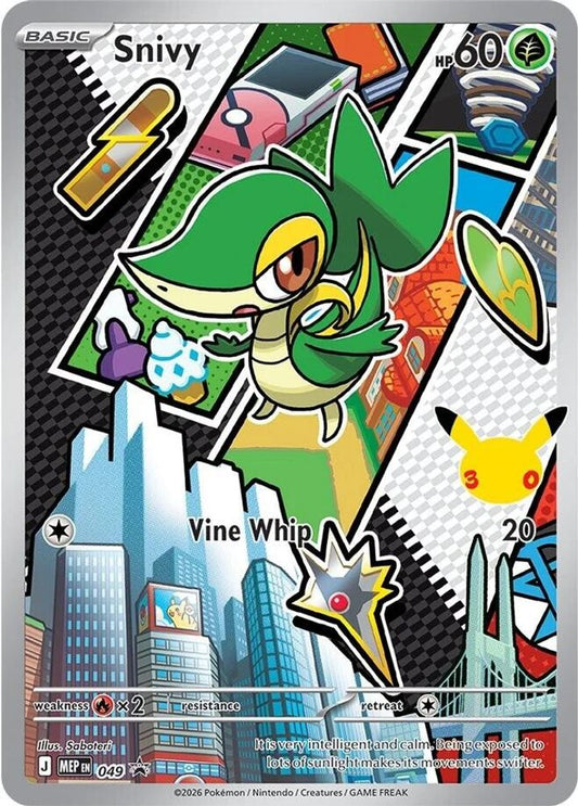 Snivy 049 Promo ME: Mega Evolution Promo Pokemon Holo Near Mint