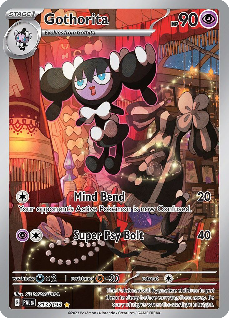 Gothorita 213/193 Illustration Rare Paldea Evolved Pokemon Near Mint