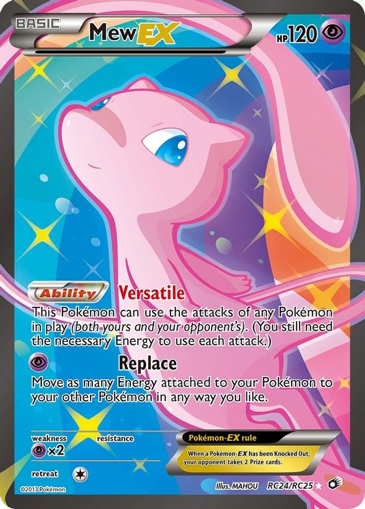 Mew EX RC24/RC25 Holo Legendary Treasures: Radiant Collection Pokemon HP