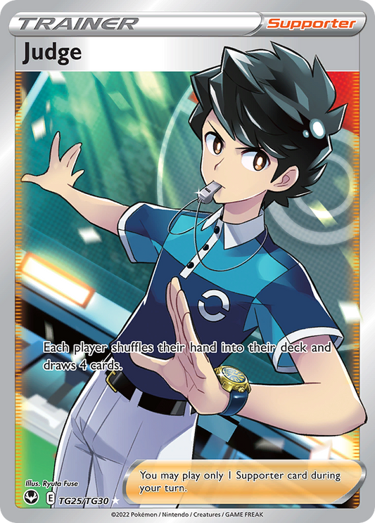 Judge TG25/TG30 Ultra Rare Silver Tempest Trainer Gallery Pokemon Near Mint