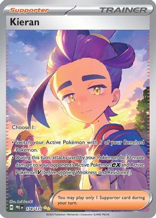 Kieran 174/131 Special Illustration Rare Prismatic Evolutions Pokemon Near Mint
