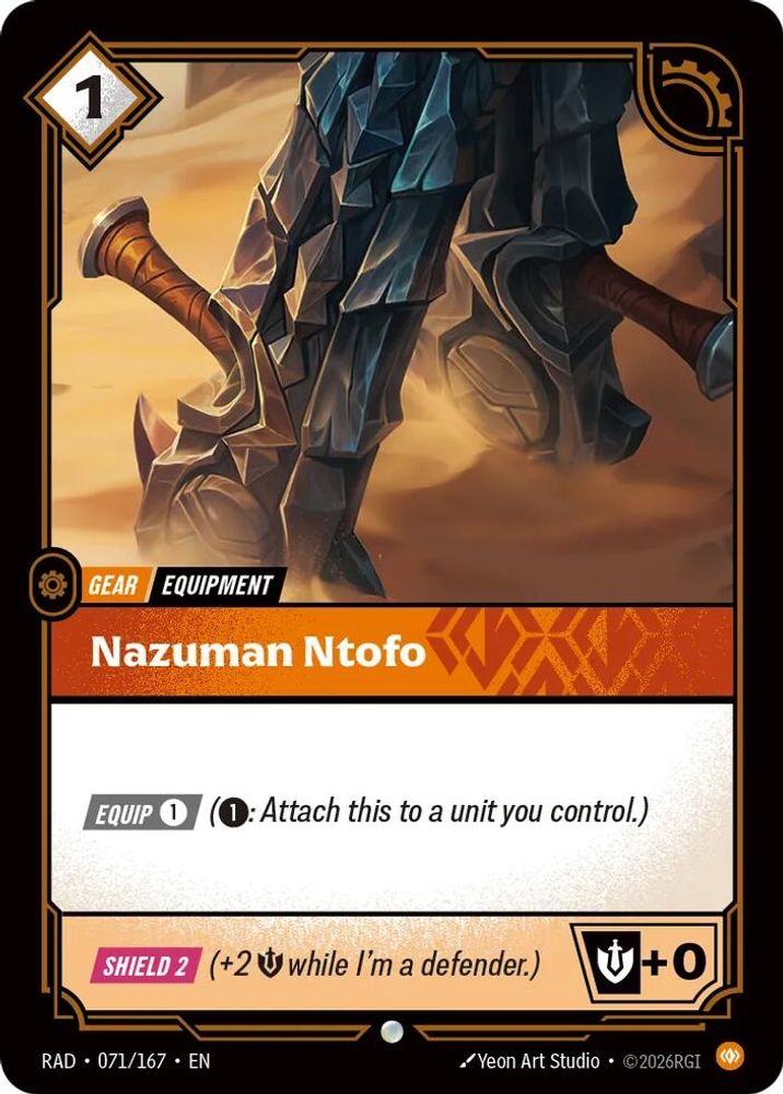 Nazuman Ntofo 071/167 Common Radiance Riftbound Near Mint