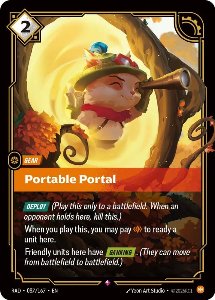 Portable Portal 087/167 Rare Radiance Riftbound Foil Near Mint