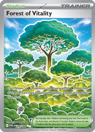 Forest of Vitality 109/088 Ultra Rare Perfect Order Pokemon Near Mint