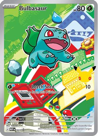 Bulbasaur 037 Holo Promo ME: Mega Evolution Promo Pokemon Near Mint