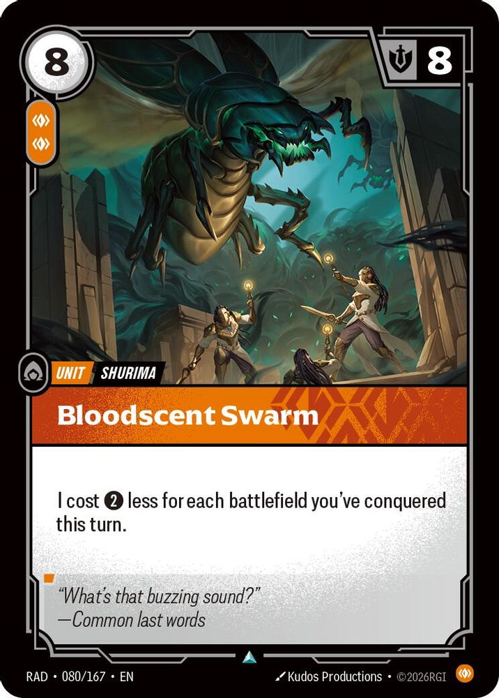 Bloodscent Swarm 080/167 Uncommon Radiance Riftbound Near Mint