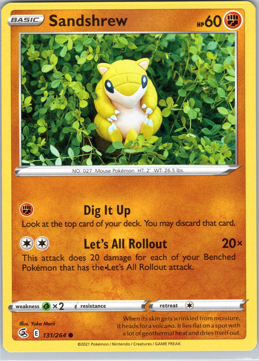 Sandshrew 131/264 Fusion Strike Pokemon Near Mint