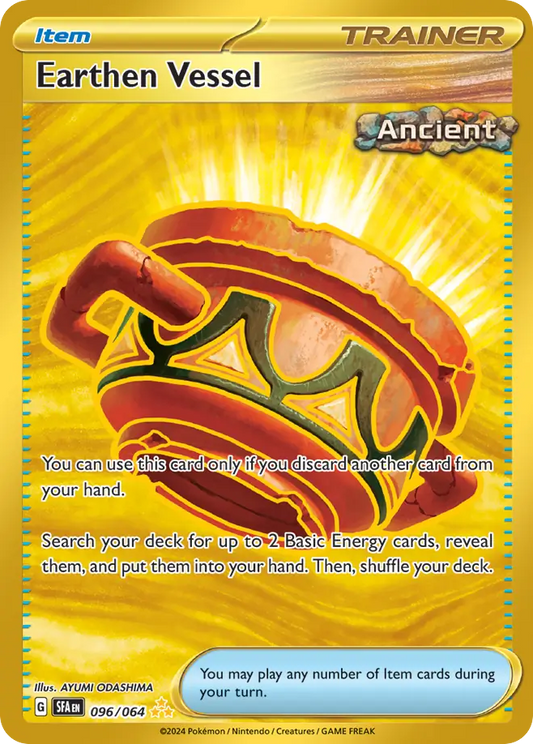 Earthen Vessel 096/064 Hyper Rare Shrouded Fable Pokemon Near Mint