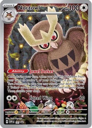 Noctowl 141 Holo Promo Scarlet & Violet Promo Pokemon Near Mint