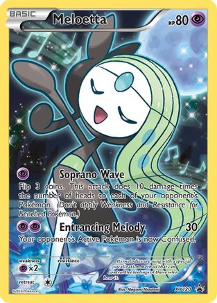 Meloetta XY120 Holo Promo XY Promo Pokemon Holo Near Mint
