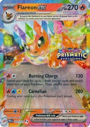 Flareon ex 014/131 Holo Promo Miscellaneous Cards & Products Pokemon Near Mint