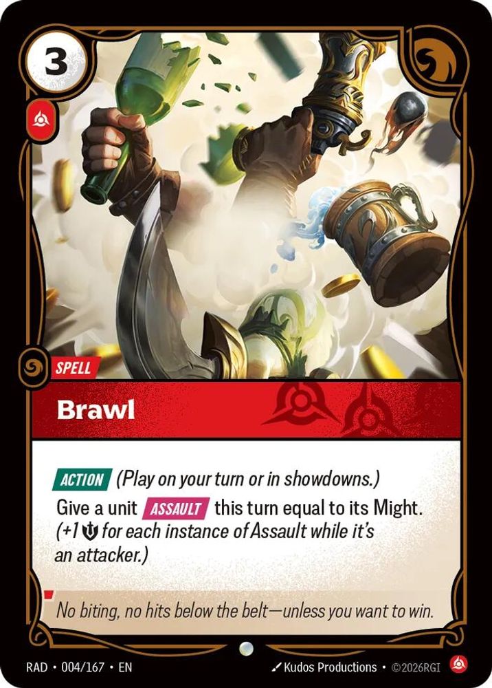 Brawl 004/167 Common Radiance Riftbound Near Mint