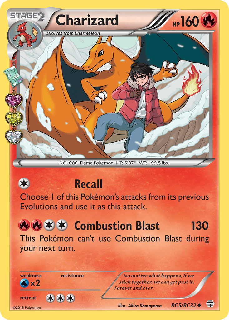 Charizard RC5/RC32 Uncommon Generations Pokemon Lightly Played
