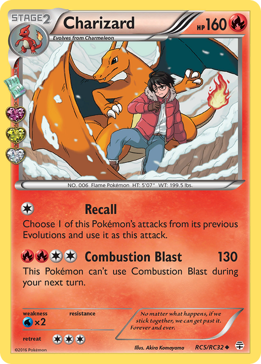 Charizard RC5/RC32 Uncommon Generations Pokemon Lightly Played