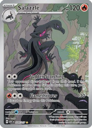 Salazzle 224/217 Illustration Rare Ascended Heroes Pokemon Near Mint