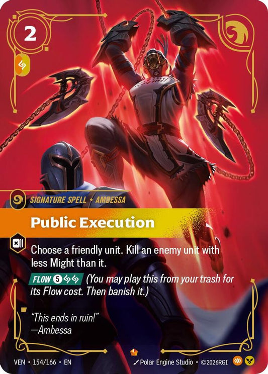 Public Execution 154/166 Epic Vendetta Riftbound Foil Near Mint