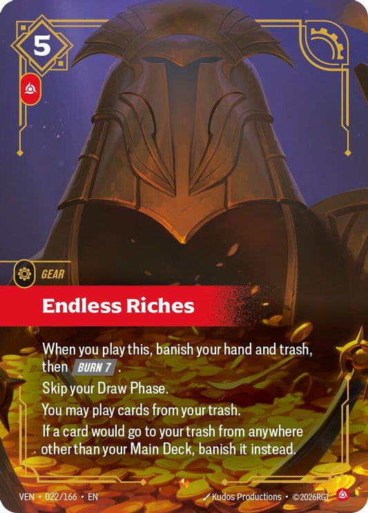 Endless Riches 022/166 Epic Vendetta Riftbound Foil Near Mint