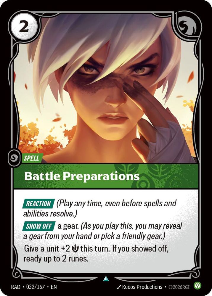Battle Preparations 032/167 Uncommon Radiance Riftbound Near Mint