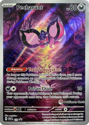 Pecharunt (Pokemon Center Exclusive) 129 Holo Scarlet & Violet Promo Pokemon NM
