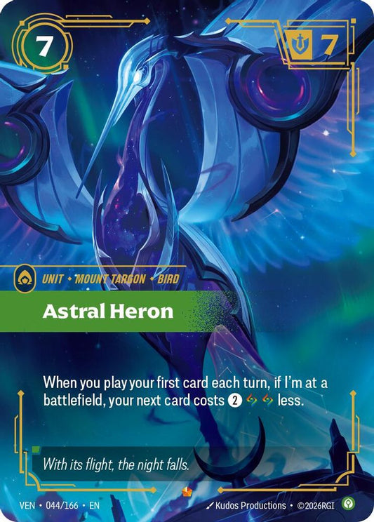 Astral Heron 044/166 Epic Vendetta Riftbound Foil Near Mint
