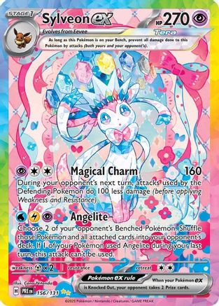 Sylveon ex 156/131 Holo Prismatic Evolutions Pokemon Holo NM
