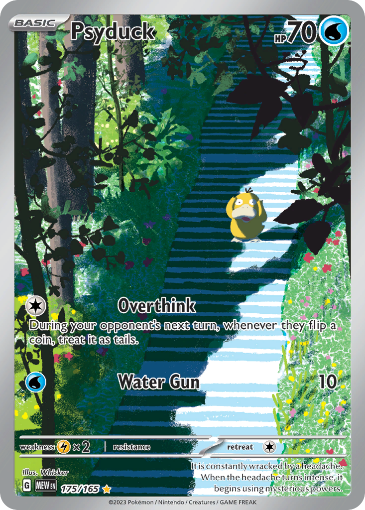 Psyduck 175/165 Illustration Rare 151 Pokemon Holo Near Mint