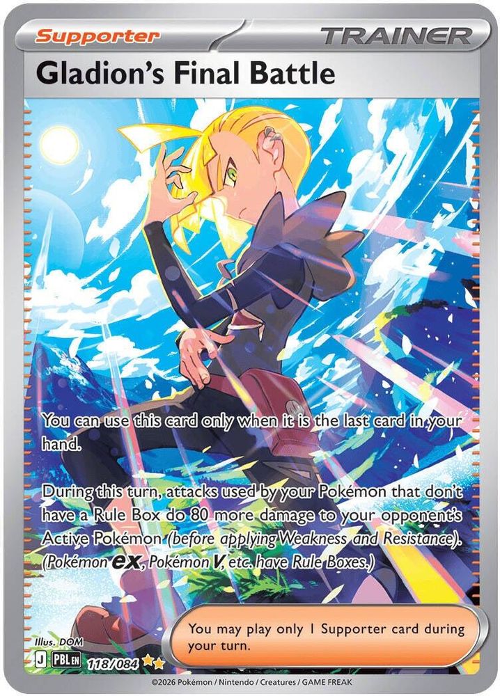 Gladion's Final Battle 118/084 Pitch Black Pokemon Holo NM