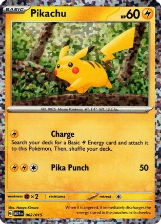 Pikachu 002/015 Holo Promo McDonald's Promos 2024 Pokemon Near Mint