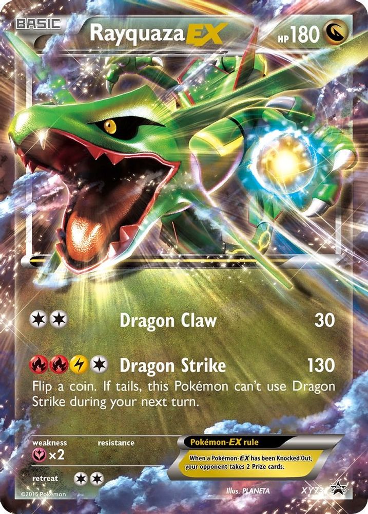 Rayquaza EX (XY73) XY73 Holo Promo XY Promo Pokemon Moderately Played