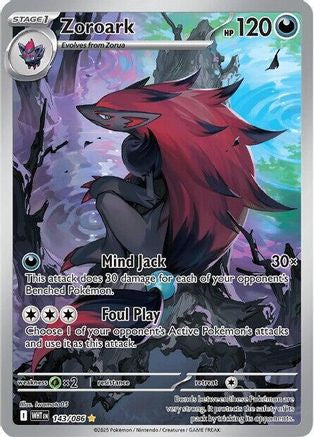 Zoroark 143/086 Holo Illustration Rare White Flare Pokemon Near Mint