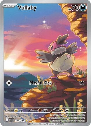 Vullaby 144/086 Holo Illustration Rare White Flare Pokemon Near Mint