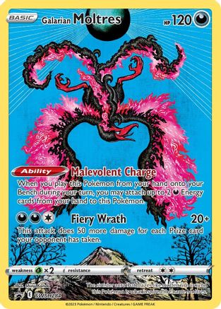Galarian Moltres SWSH284 Holo Promo Sword & Shield Promo Pokemon Near Mint