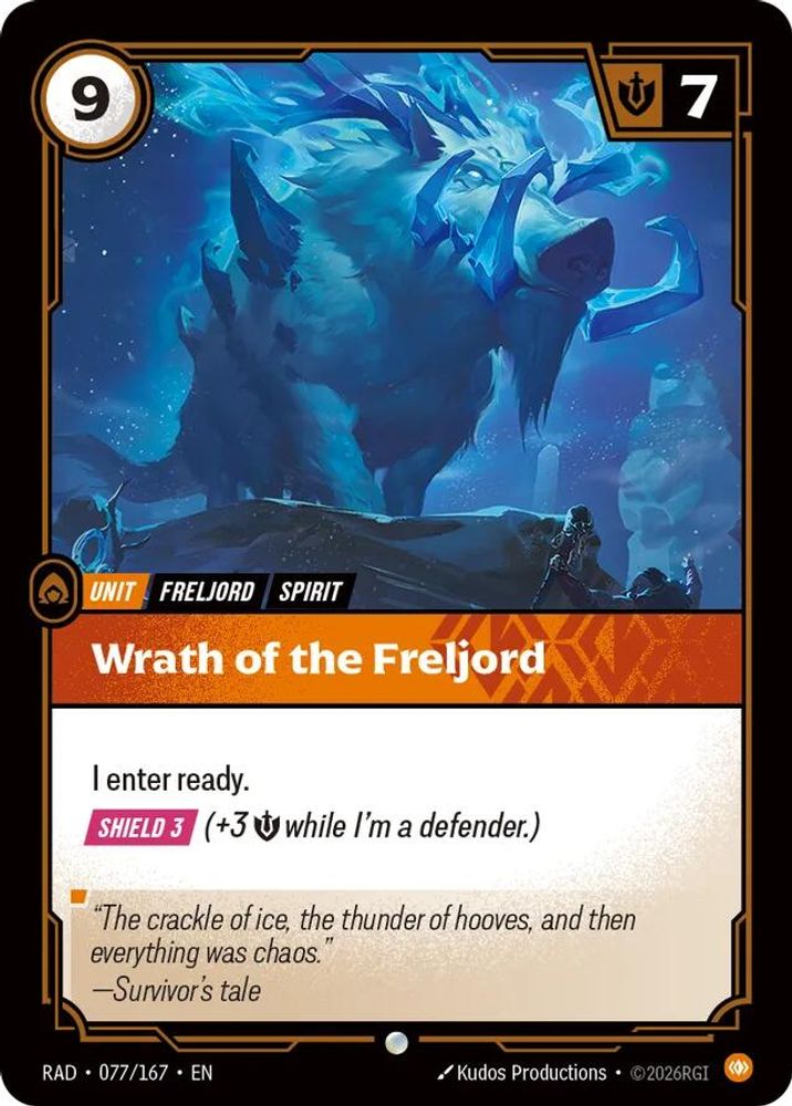Wrath of the Freljord 077/167 Common Radiance Riftbound Near Mint